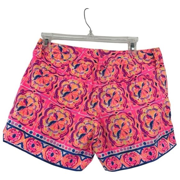 Lilly Pulitzer Shorts Lilly Pulitzer Callahan Cotton Shorts In Pink Fusion 5” - Picture 2 of 4